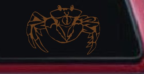 Crab Car or Truck Window Decal Sticker (Copper)