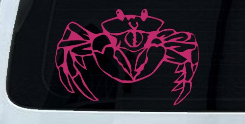 Crab Car or Truck Window Decal Sticker (Hot Pink)