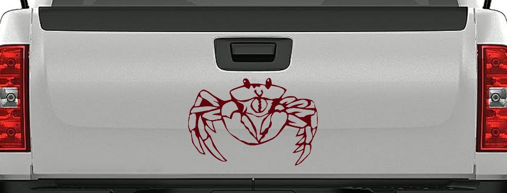 Crab Car or Truck Window Decal Sticker (Purple Red)