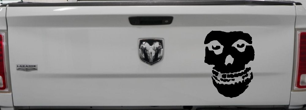 Crimson Ghost Skull Car or Truck Window Decal Sticker