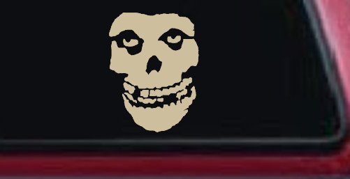 Crimson Ghost Skull Car or Truck Window Decal Sticker (Desert Sand)