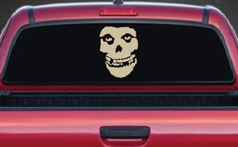 Crimson Ghost Skull Car or Truck Window Decal Sticker