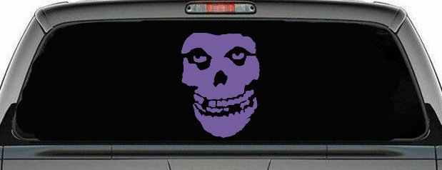 Crimson Ghost Skull Car or Truck Window Decal Sticker