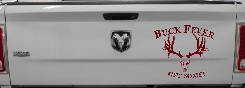 Buck Fever Get Some Hunting Car or Truck Window Decal Sticker