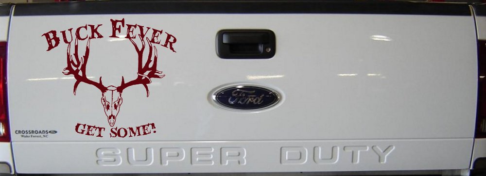 Buck Fever Get Some Hunting Car or Truck Window Decal Sticker