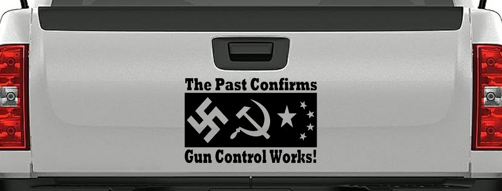 Gun Control Works Anti Gun Control 2nd Amendment Car or Truck Window Decal Sticker (Black)