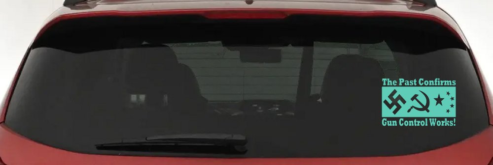 Gun Control Works Anti Gun Control 2nd Amendment Car or Truck Window Vinyl Decal Sticker (Mint)