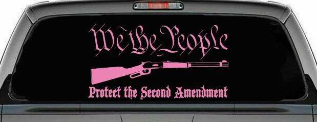 We The People Protect The Second Amendment Anti Gun Control Hunting Car or Truck Window Decal Sticker
