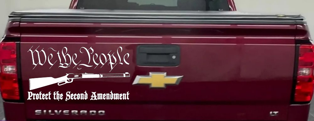 We The People Protect The Second Amendment Anti Gun Control Hunting Car or Truck Window Decal Sticker