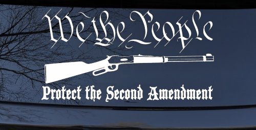 We The People Protect The Second Amendment Anti Gun Control Hunting Car or Truck Window Decal Sticker