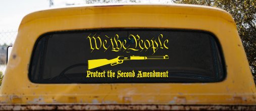 We The People Protect The Second Amendment Anti Gun Control Hunting Car or Truck Window Decal Sticker