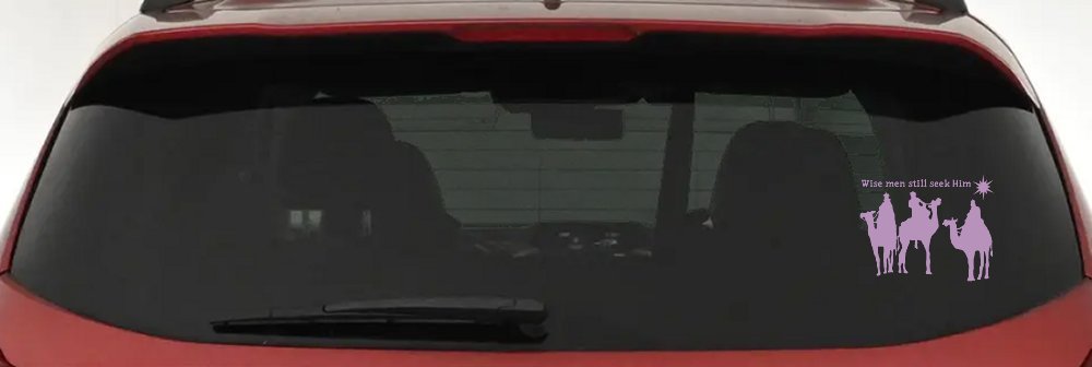 Jesus Wise Men Still Seek Him Christian Car or Truck Window Decal Sticker