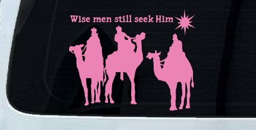 Jesus Wise Men Still Seek Him Christian Car or Truck Window Decal Sticker