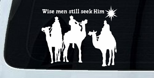 Jesus Wise Men Still Seek Him Christian Car or Truck Window Decal Sticker