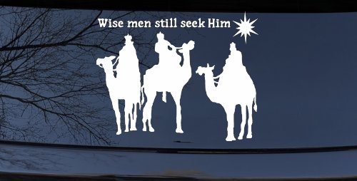 Jesus Wise Men Still Seek Him Christian Car or Truck Window Decal Sticker