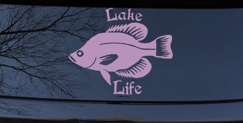 Lake Life Crappie Fishing Car or Truck Window Decal Sticker