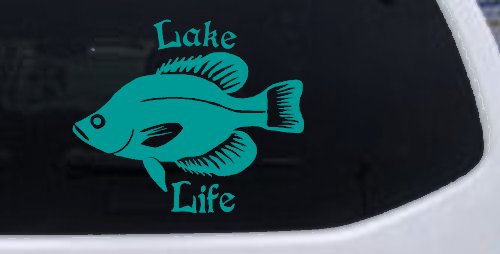 Lake Life Crappie Fishing Car or Truck Window Decal Sticker
