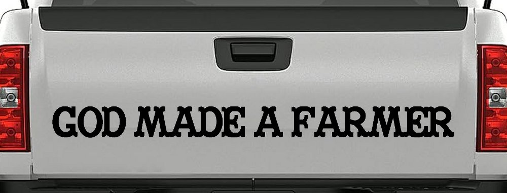 God Made A Farmer Country Farm Ranch Car or Truck Window Decal Sticker