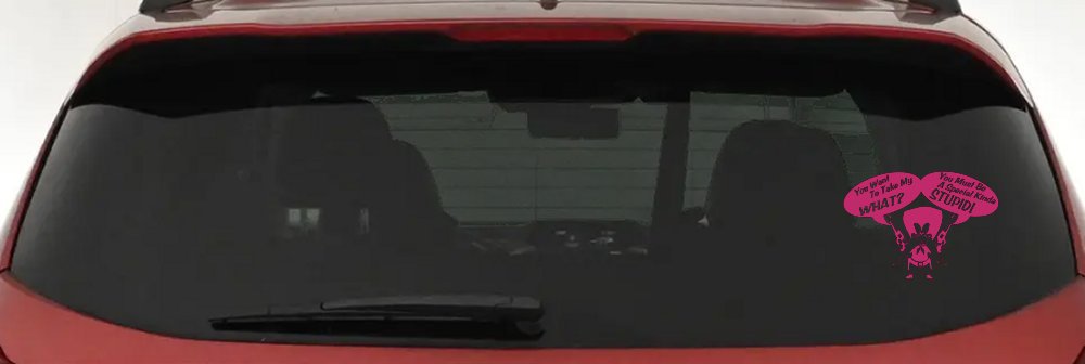 Yosemite Sam Anti Gun Control You want to Take My What Funny Car or Truck Window Decal Sticker