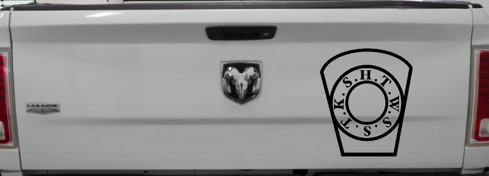 Royal Arch Mason HTWSSTKS keystone Car or Truck Window Decal Sticker