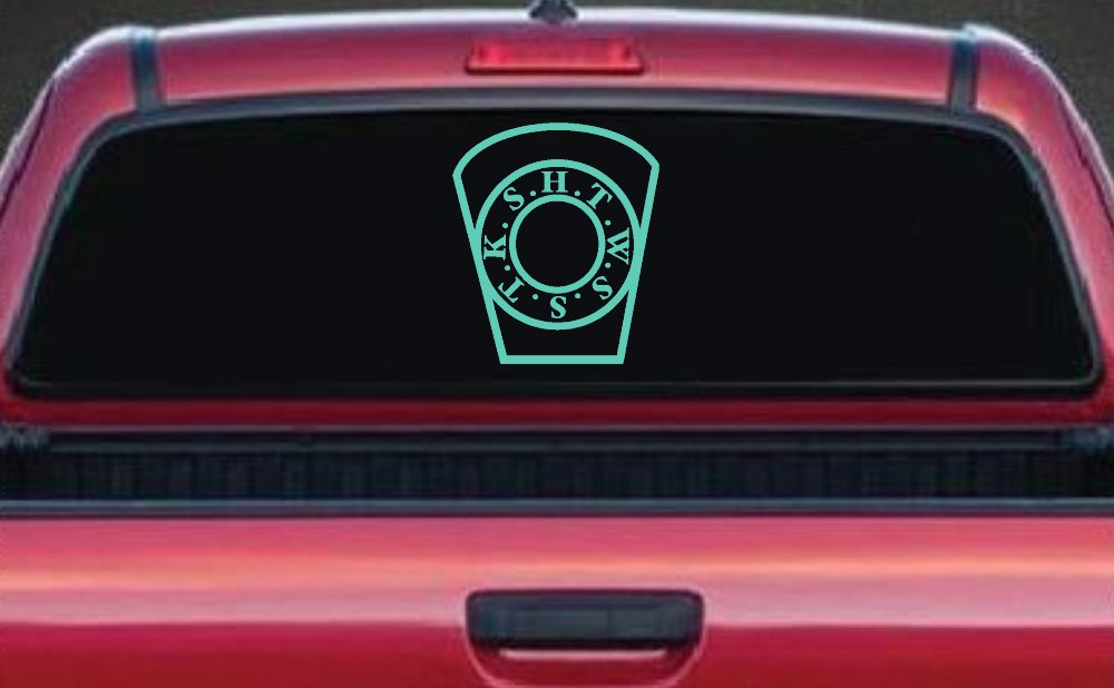 Royal Arch Mason HTWSSTKS keystone Car or Truck Window Decal Sticker (Mint)
