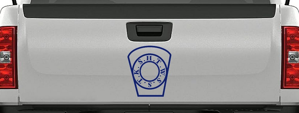Royal Arch Mason HTWSSTKS keystone Car or Truck Window Decal Sticker