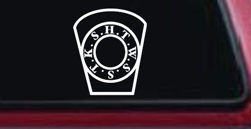 Royal Arch Mason HTWSSTKS keystone Car or Truck Window Decal Sticker