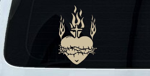Sacred Heart Christian Car or Truck Window Decal Sticker