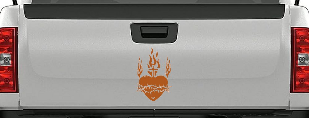 Sacred Heart Christian Car or Truck Window Decal Sticker