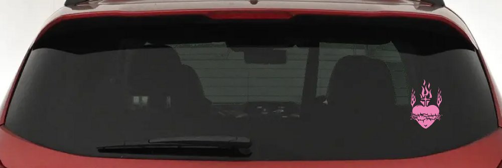 Sacred Heart Christian Car or Truck Window Decal Sticker