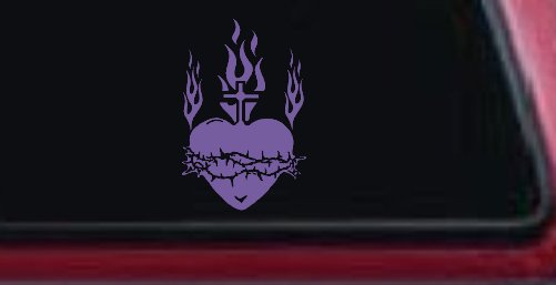 Sacred Heart Christian Car or Truck Window Decal Sticker