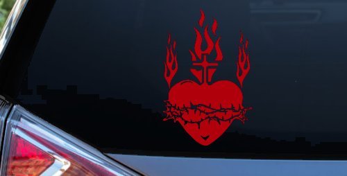 Sacred Heart Christian Car or Truck Window Decal Sticker