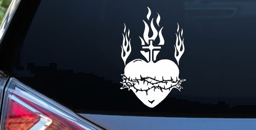 Sacred Heart Christian Car or Truck Window Decal Sticker