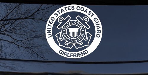 United States Coast Guard Girlfriend Military Car or Truck Window Decal Sticker
