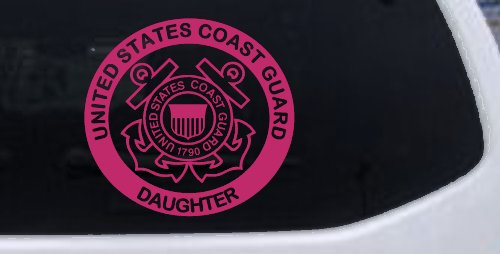 United States Coast Guard Daughter Military Car or Truck Window Decal Sticker