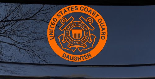 United States Coast Guard Daughter Military Car or Truck Window Decal Sticker