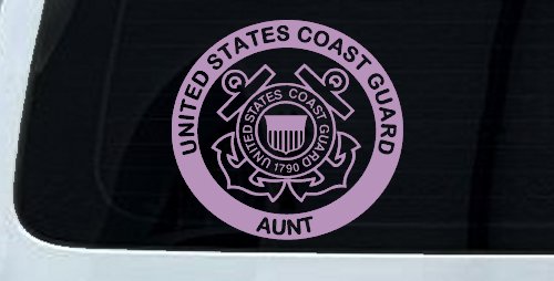 United States Coast Guard Aunt Military Car or Truck Window Decal Sticker