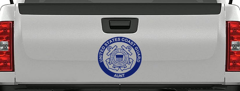 United States Coast Guard Aunt Military Car or Truck Window Decal Sticker