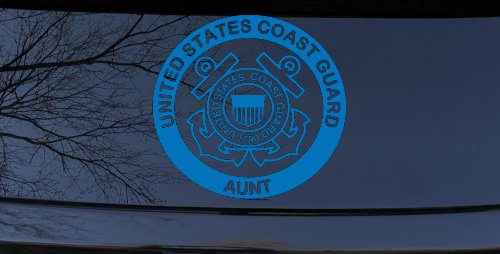 United States Coast Guard Aunt Military Car or Truck Window Decal Sticker