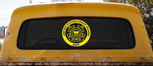 United States Coast Guard Aunt Military Car or Truck Window Decal Sticker