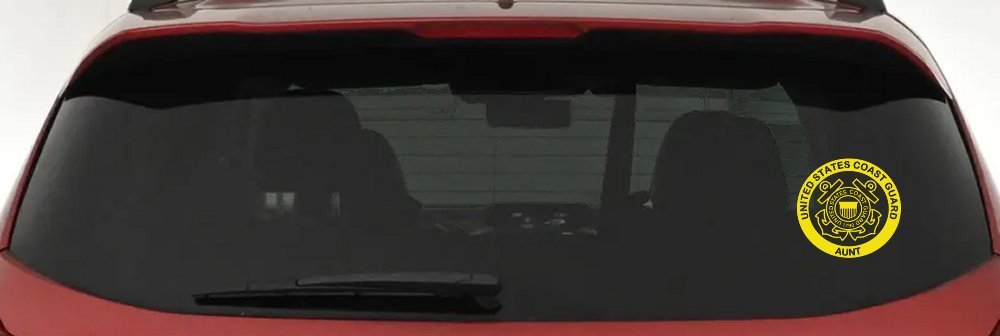 United States Coast Guard Aunt Military Car or Truck Window Decal Sticker
