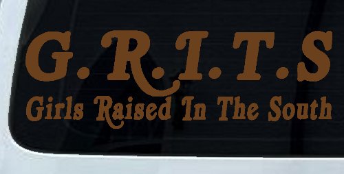 GRITS Girls Raised In The South Country Car or Truck Window Decal Sticker