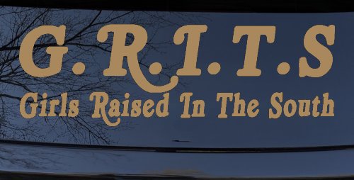 GRITS Girls Raised In The South Country Car or Truck Window Decal Sticker