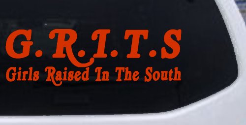 GRITS Girls Raised In The South Country Car or Truck Window Decal Sticker