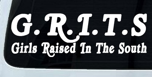 GRITS Girls Raised In The South Country Car or Truck Window Decal Sticker