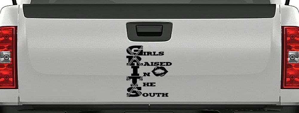 GRITS Girls Raised In The South Country Car or Truck Window Decal Sticker