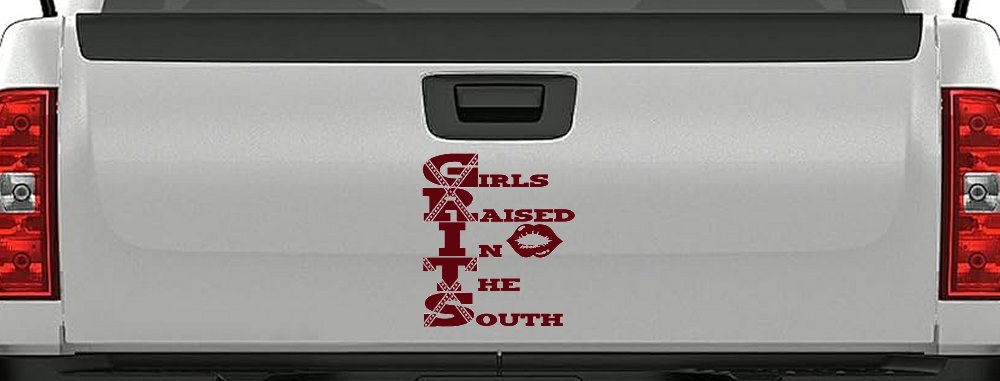 GRITS Girls Raised In The South Country Car or Truck Window Decal Sticker