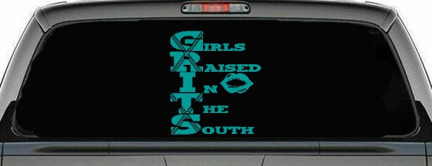 GRITS Girls Raised In The South Country Car or Truck Window Decal Sticker