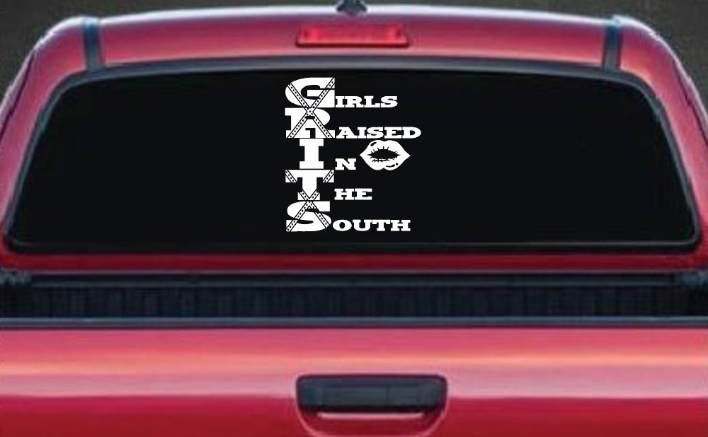 GRITS Girls Raised In The South Country Car or Truck Window Decal Sticker