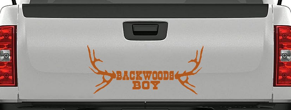 Backwoods Boy With Deer Horns Country Car or Truck Window Decal Sticker